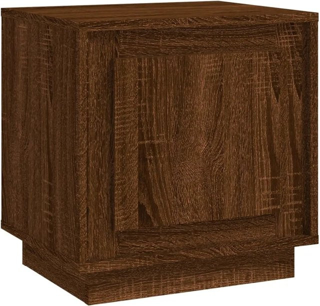 vidaXL Nachttisch in Braun mit Eichen-Optik aus Holzwerkstoff, B/T/H: 44 x 35 x 45 cm - Bild 1