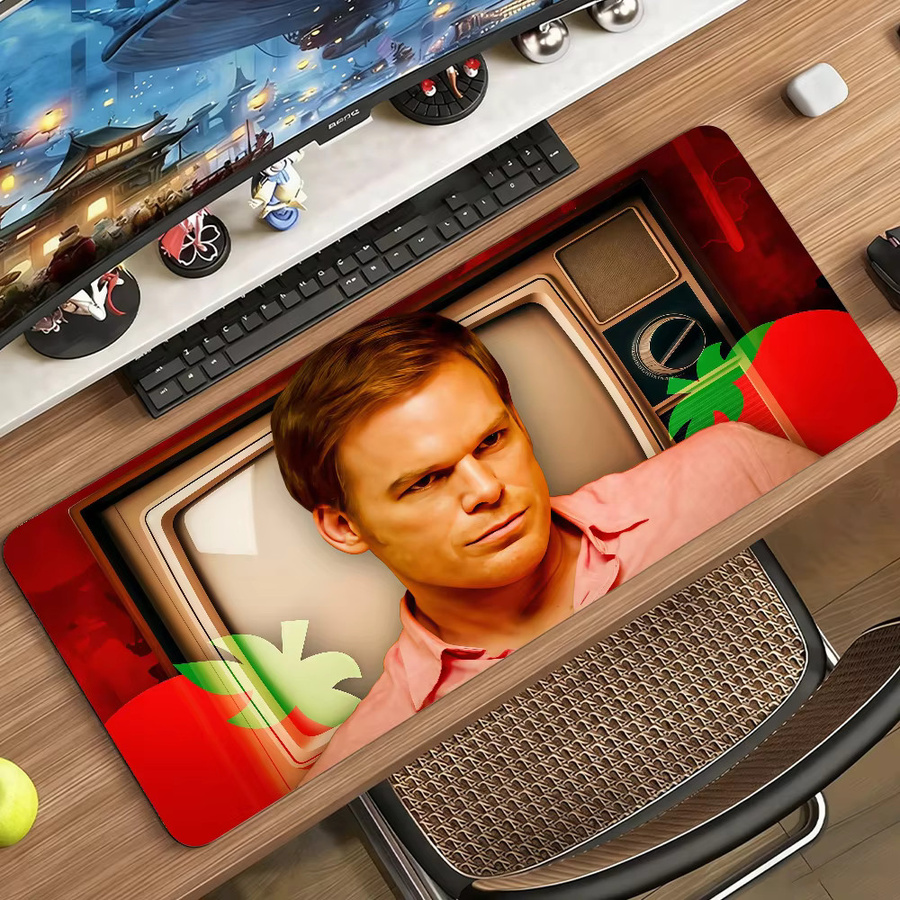 Dexter Morgan Mauspad XXL Schreibtischunterlage in Multicolour mit rutschfester Kante für PC und Laptop - Bild 3