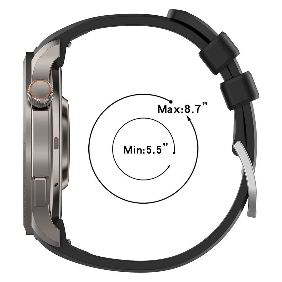 Huami Armband für Amazfit Balance, Silikon, Schwarz, Unisex - Bild 5