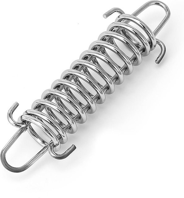 TOMTOP JMS Zeltfederschnalle aus Edelstahl in Silber als Seilspanner für Campingzelte und Markisen - Bild 1