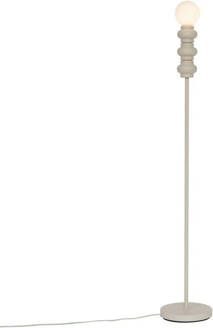 QAZQA Retro Stehleuchte in Beige mit mattiertem Glas - Bild 1