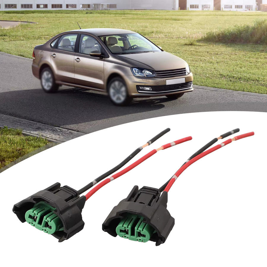 NIGHTKIST 2er Set Lampenfassung H8 H11 Drahtstecker Kabelbaum für Auto Scheinwerfer und Nebelscheinwerfer in Schwarz - Bild 3