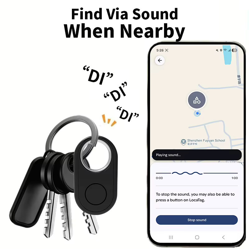 4-teiliges Set Google Finder Smart Tag Android-Tracker in Schwarz für Google Find My Device kompatibel mit Pixel und Motorola - Bild 6