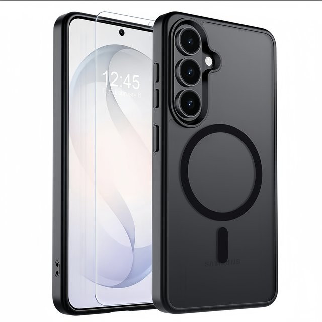 Magnetische Schutzhülle für Samsung Galaxy A57 A37 A17 A56 A36 A16 A55 mit Displayschutz in Transparent - Bild 1