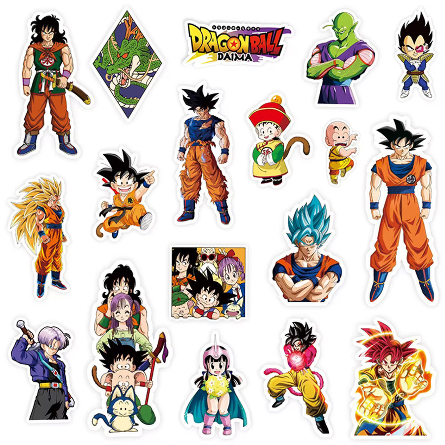 Bandai Dragon Ball Son Goku Graffiti Aufkleber, 122-teiliges Set - Bild 3