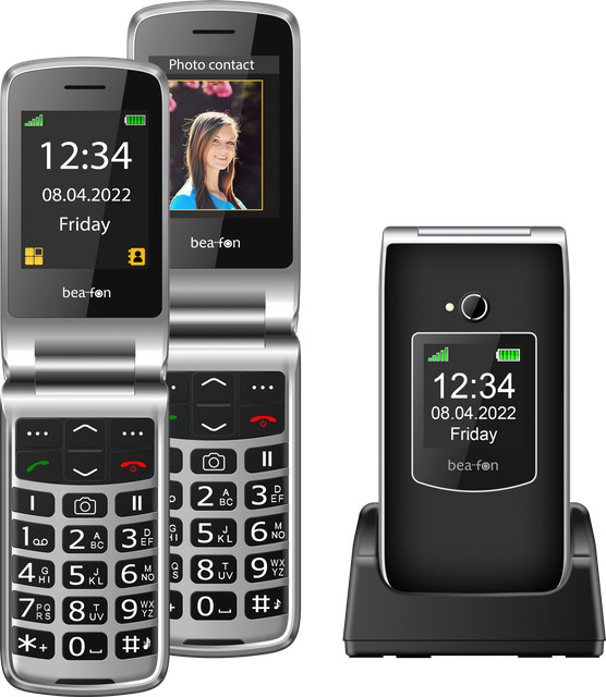 Beafon SL605 Seniorenhandy in Schwarz/Silber mit 2,4 Zoll Display - Bild 1