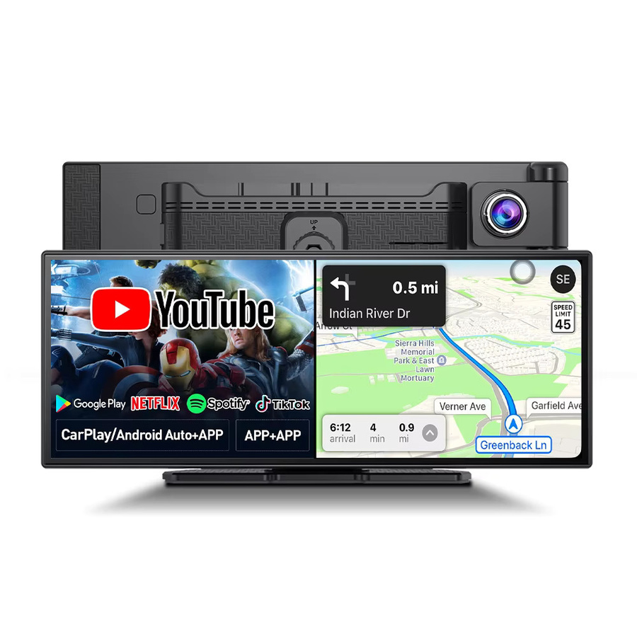 Imagebon Android 14 Dash-Kamera 11,4 Zoll mit 8 Kernen, 6+128G Speicher, CarPlay, Android Auto, Google Play, GPS-Navigation und AI Sprachsteuerung in Schwarz - Bild 5