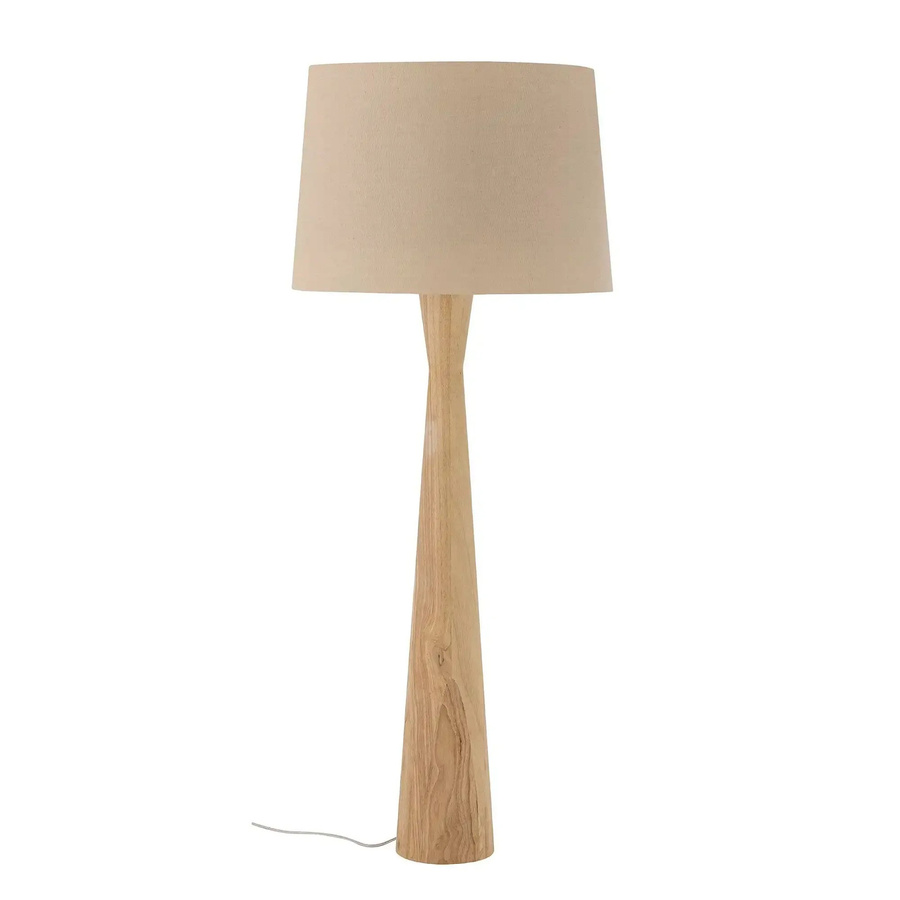 Bloomingville Stehlampe Leonor aus Rubberwood in Natur und Beige, Höhe: 130 cm - Bild 1