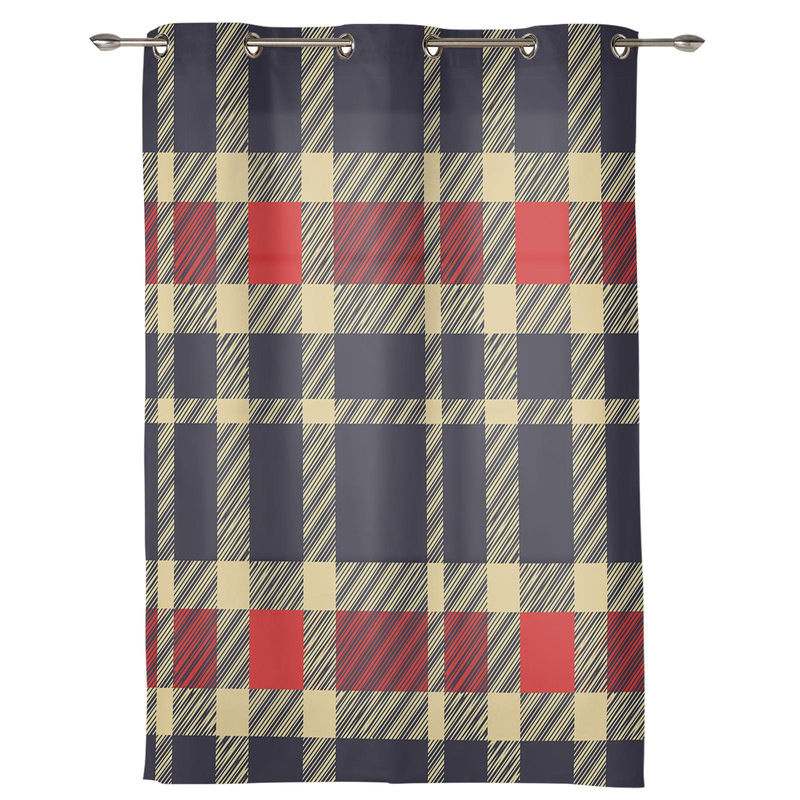 Super Six Klassischer Fenster Vorhang mit Streifen-Design in Multicolour, halbtransparent, Breite: 135 cm, Höhe: 60 cm - Bild 2