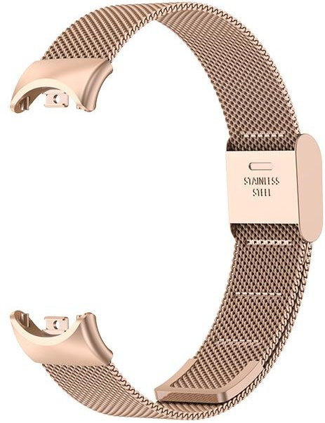 Uhrenarmband Xiaomi Band 8, Edelstahl, Roségold, Unisex - Bild 1