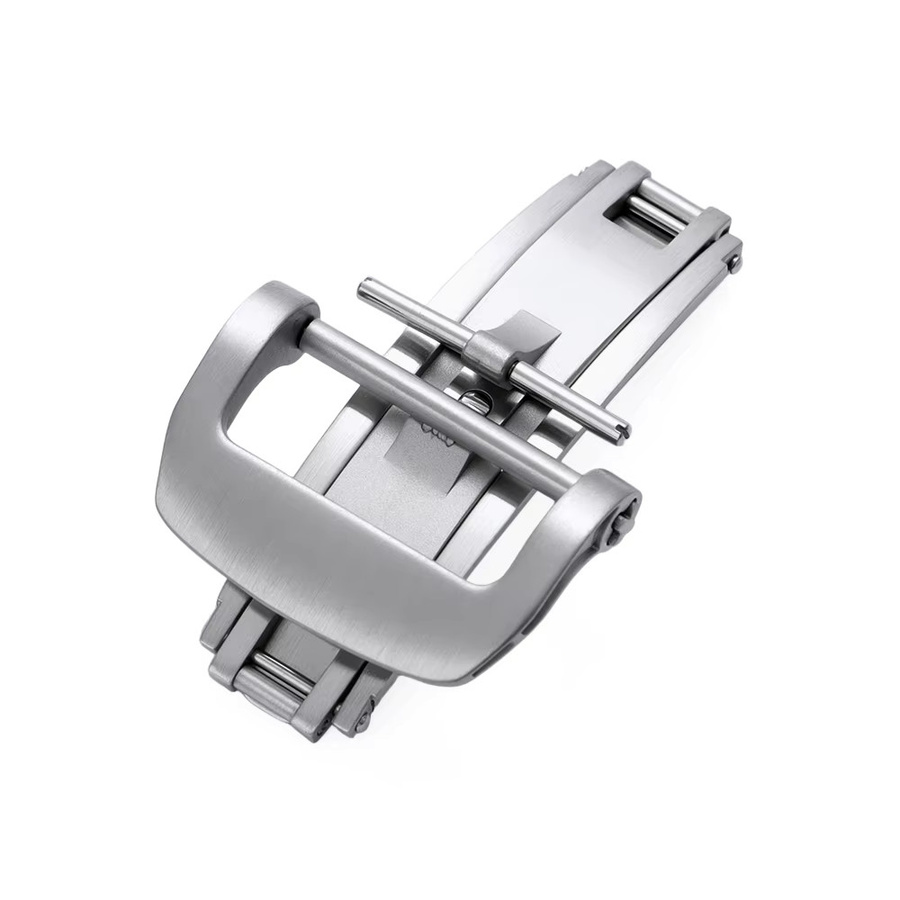 crazyband Uhrenarmband-Verschluss Edelstahl, Silber, 18mm 20mm, Unisex - Bild 1