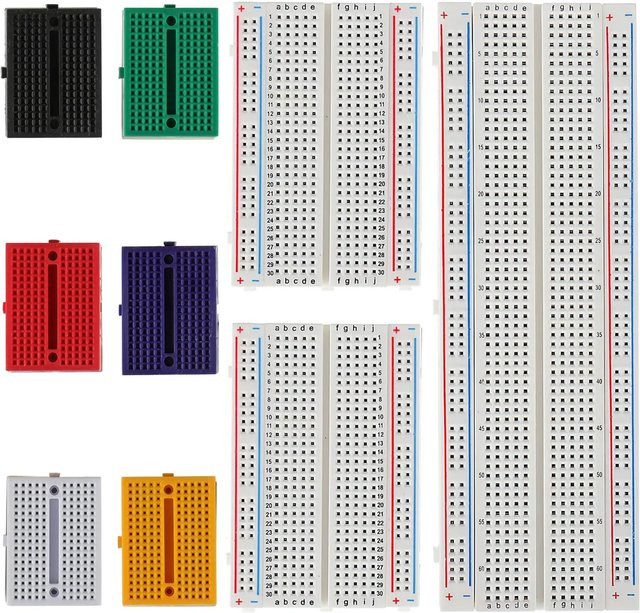 AOKIN Steckbrett-Set Prototyp-Board 830 400 170 Pin Lötfreies Board-Kit für Raspberry Pi und Arduino Projekte - Bild 1