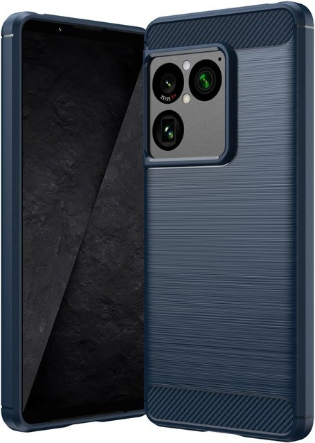 Stoßfeste Silikon Handyhülle für Sony Xperia 1 VIII in Blau - Bild 1