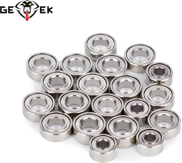 MALOM RC Edelstahl-Lagersatz, 20-teiliges Set, Zubehör, Metall, Grau - Bild 1
