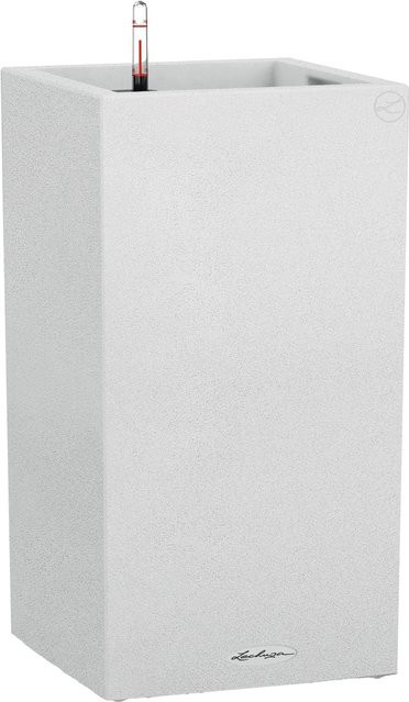 Lechuza Pflanzsäule Canto Stone high 40 in Quarzweiß mit Natursteinoptik, Höhe: 76 cm, Breite: 40 cm, Tiefe: 40 cm - Bild 1