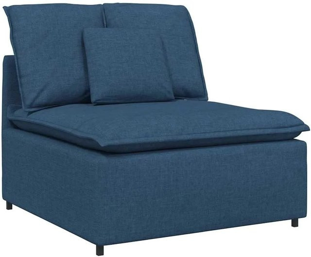 vidaXL Modulares Sofa Mittelmodul mit Kissen in Blau, Breite: 100 cm - Bild 1