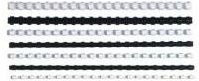 GBC CombBind Kunststoff Bindekamm Schwarz 45 mm für A4 mit 21 Ringen für bis zu 390 Blätter 50 Stück - Bild 1
