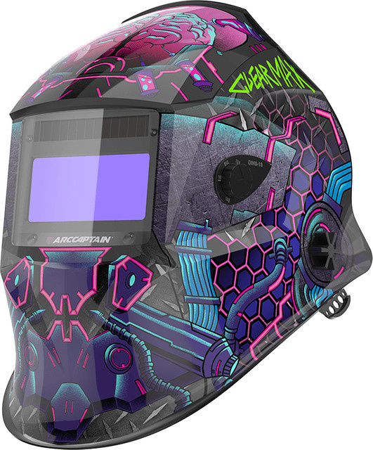 ARCCAPTAIN Schweißhelm mit automatischer Verdunkelung und 4 Lichtbogensensoren in Multicolour - Bild 1