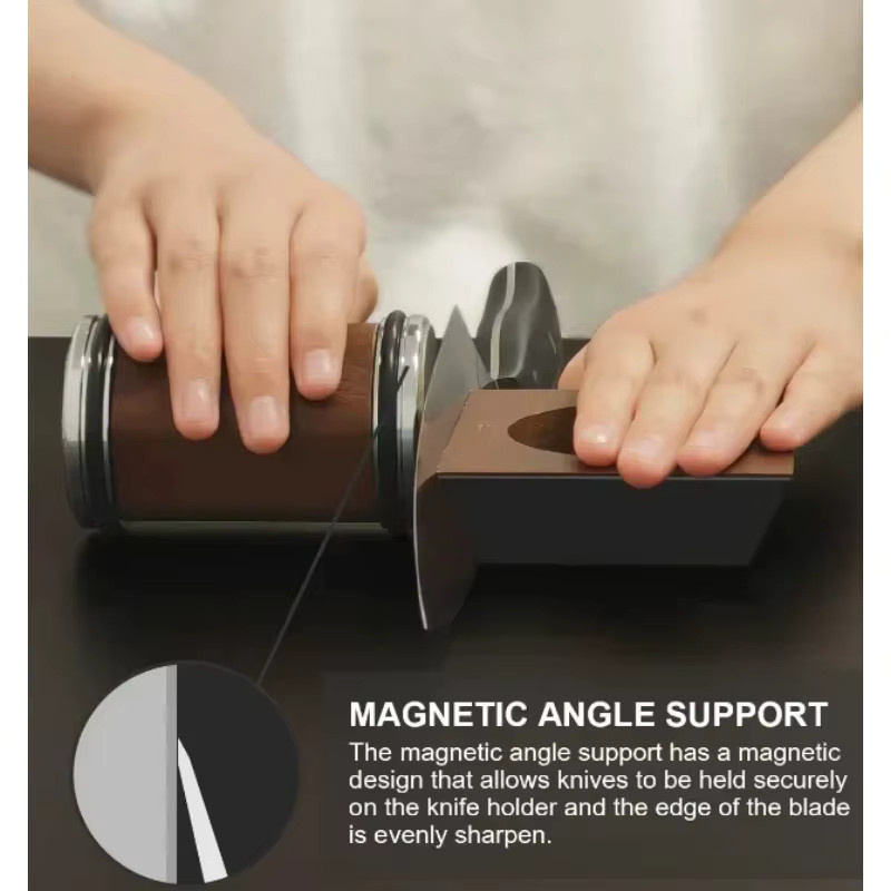 Taidea Professioneller magnetischer Rollschärfer TP2309 mit Rollgriff und 5 Schleifscheiben für 15, 18, 20 und 22 Grad Schärfwinkel - Bild 3