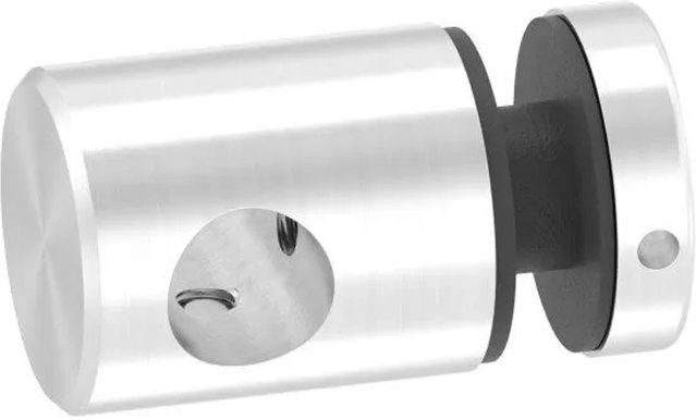 FeNau Querstab-Glaspunkthalter aus Edelstahl in Silber für Rundstäbe Ø 12 mm mit Ø 25 mm - Bild 1