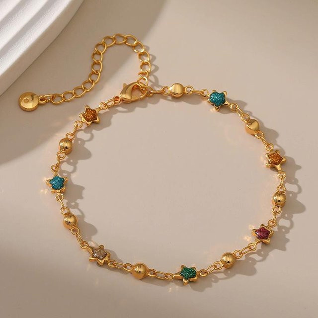 JWER Armband, Edelstahl, Bunt, Zirkonia, Kristall, Damen - Bild 1