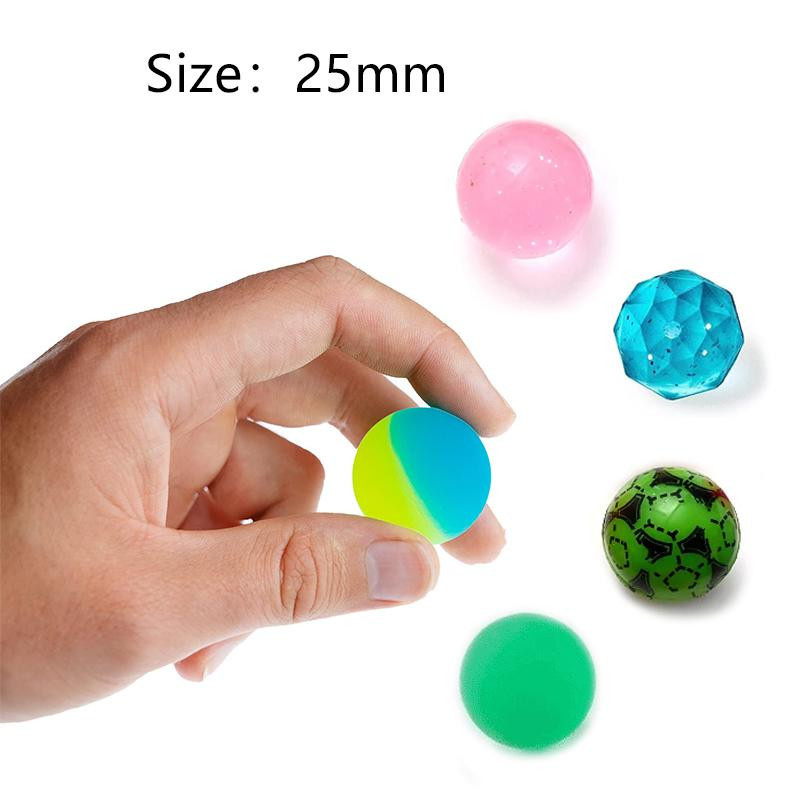 Fashnics 12-teiliges Set Elastische Bälle aus Kunststoff Bunt - Bild 2