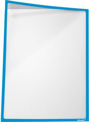 Ultradex Infotasche magnetisch aus PET-Folie in Blau, A4, 5 Stück - Bild 1