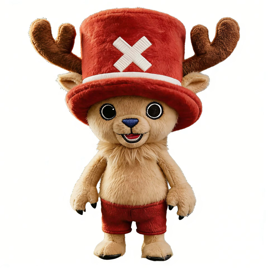 Bandai One Piece Tony Chopper Plüschpuppe, Hirsch mit Rosa Hut - Bild 2