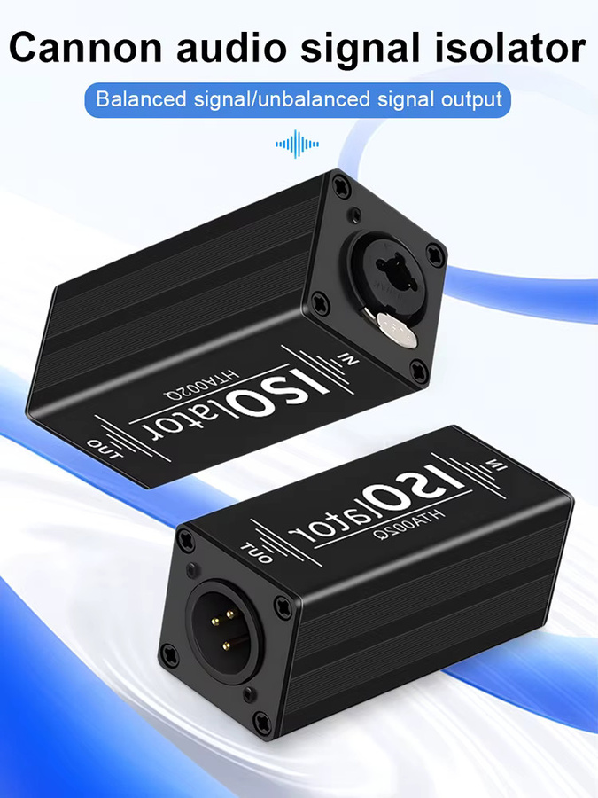 TITAK Audio Noise Filter Isolator mit 6,35 mm Klinke in Schwarz zur Beseitigung von Brummschleifen und Störgeräuschen - Bild 7