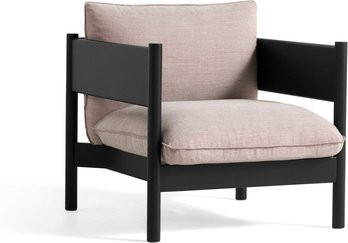 HAY Arbour Club Sessel in Rosa mit Holzgestell und Armlehnen - Bild 1