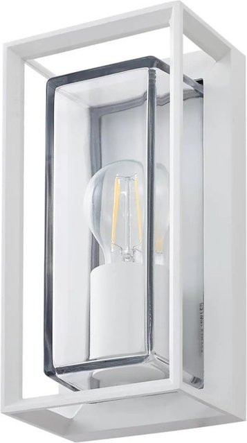 Arcchio Wandleuchte Außen Ismera Modern Weiß aus Aluminium mit E27 Fassung und IP65 Schutz - Bild 1