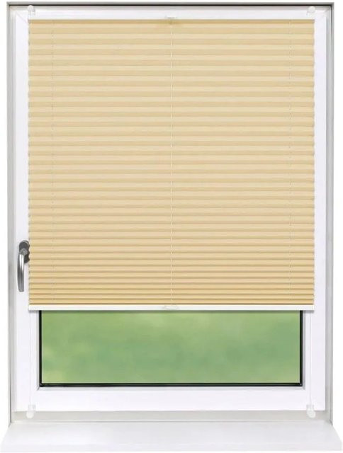 Deco-Raum Plissee Basic Klemmfix in Beige, blickdicht, Breite: 75 cm, Höhe: 150 cm - Bild 1