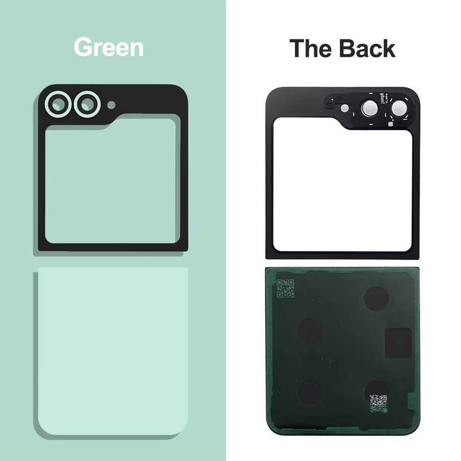 Samsung Z Flip6 SM-F7410 Ersatz-Rückseiten-Glasabdeckung Gehäuse in Blau für Reparaturen - Bild 5