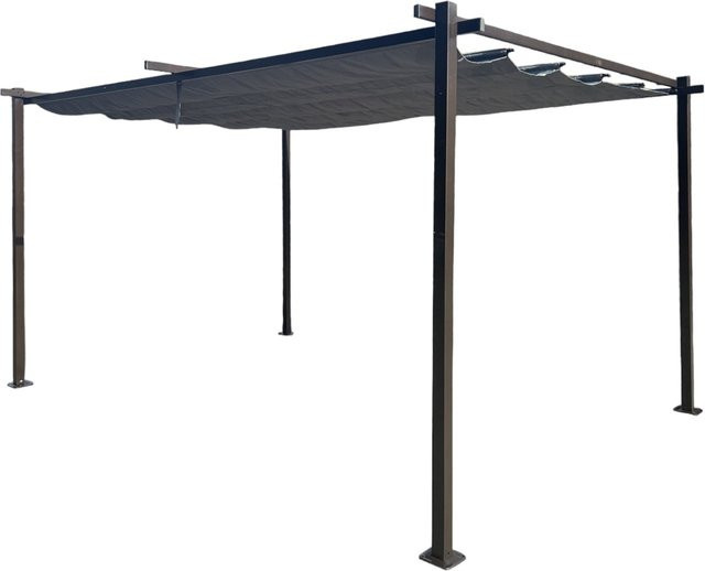 Jet-Line Gartenpavillon Luxor Light anthrazit B/T: 400 x 300 cm mit UV-Schutz und wasserabweisender Polyester-Überdachung - Bild 1