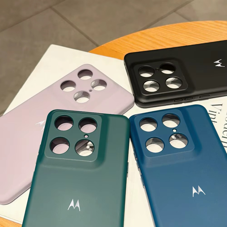 Premium Skin Feel Flüssigsilikonhülle für Motorola Signature Edge 70 Pro Ultra 60 Fusion G87 G77 G67 G17 G86 G56 G66Y/J Cover in Schwarz - Bild 2