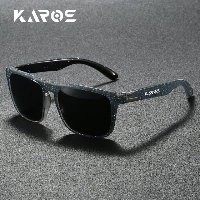 Karos Mode Sonnenbrille, Quadrat, Vollrand, Kunststoff, Unisex, polarisiert - Bild 1