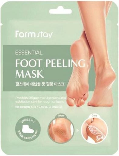Farmstay Essential Fußmaske Peeling-Socken, 2x13g, Unisex - Bild 1