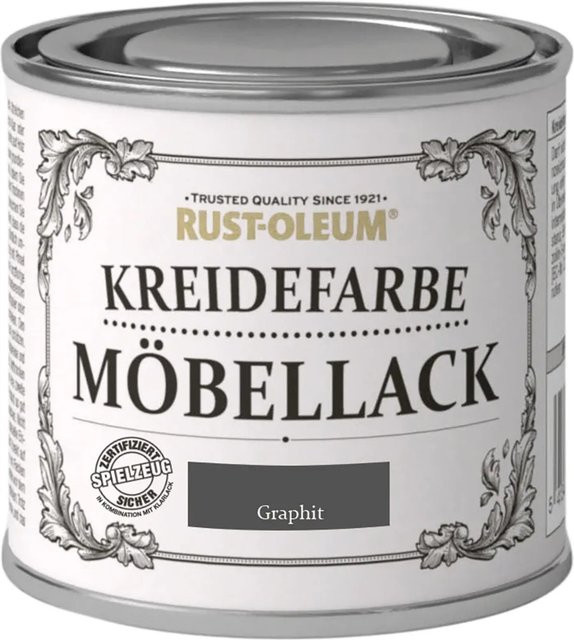 Rust-Oleum Kreidefarbe Möbellack Graphit Matt 125 ml - Bild 1