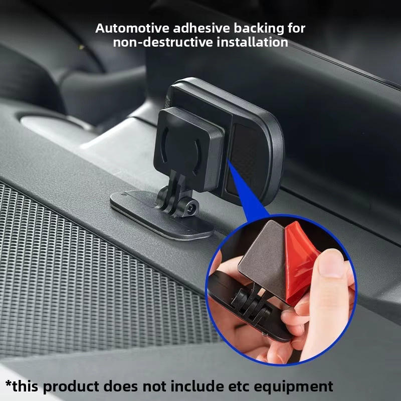 CHYIEER Universelle selbstklebende Halterung für das Armaturenbrett in Schwarz für GPS-Tracker, Dashcam oder Maut-Transponder - Bild 5