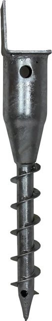 TRUTZHOLM L Profil Bodenhülse zum Einschrauben, Feuerverzinkter Stahl, Länge: 48,5 cm, Breite: 9 cm, Tiefe: 9 cm - Bild 1