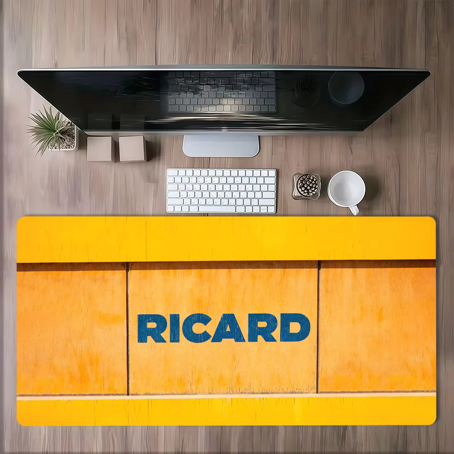 R-Ricard Mauspad Gelb rutschfest und verdickt für Gaming und Büro - Bild 4