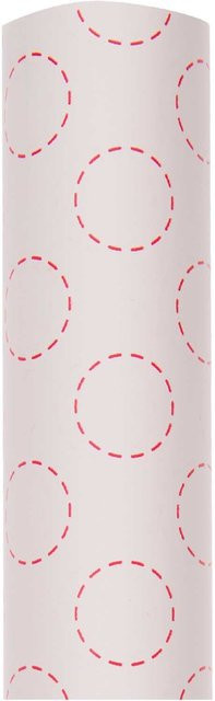 Rico Design Paper Poetry Geschenkpapier Jardin Japonais Kreise in Rosa und Multicolour, Breite: 70 cm, Länge: 2 m - Bild 1