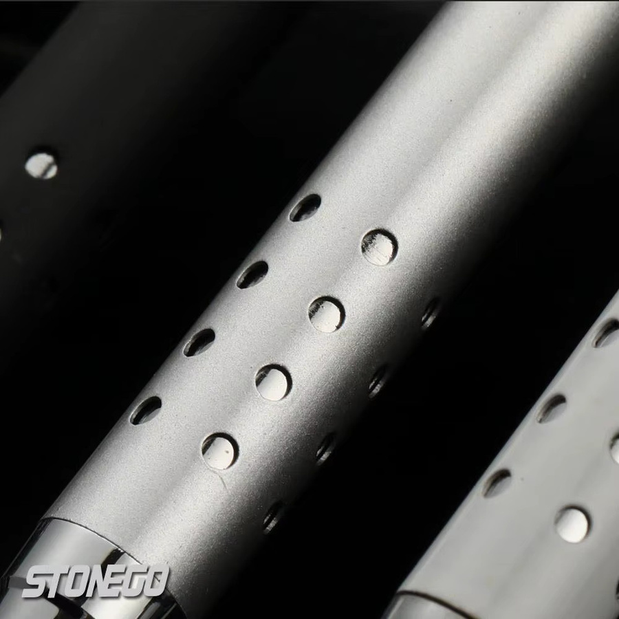 Einziehbarer Metall-Gelstift mit schwarzer Tinte und mittelgroßer Spitze für Büro und Schule - Bild 5