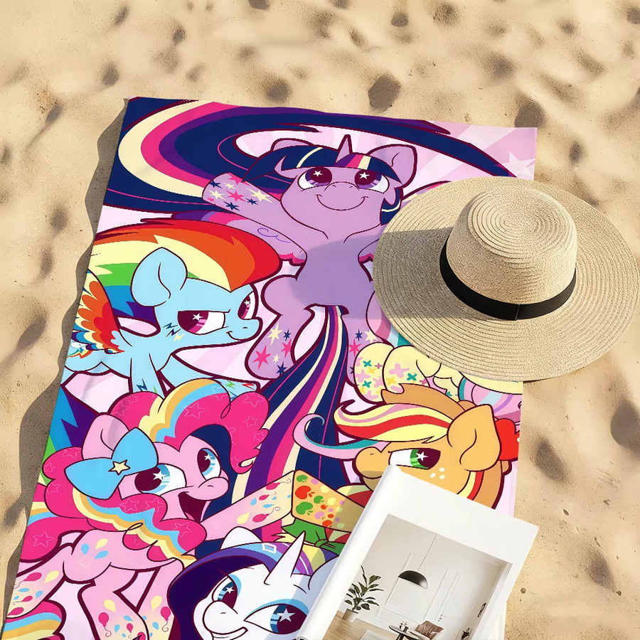 Hasbro My Little Pony Handtuch für Kinder, schnelltrocknend, Multicolour - Bild 3