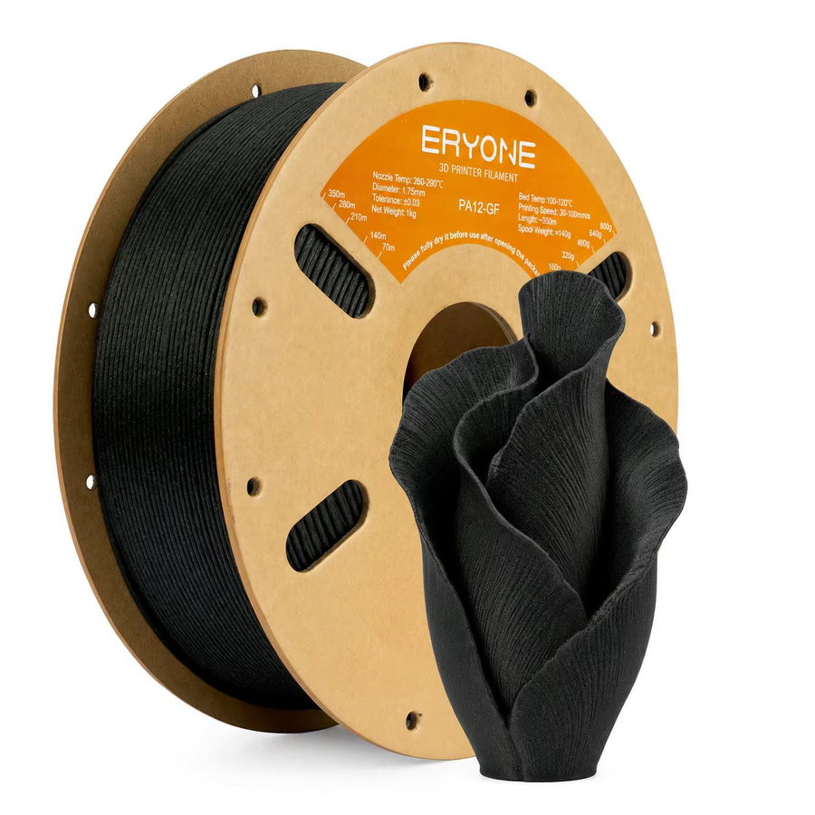 ERYONE Glasfaser PA12 Filament Polyamid Schwarz 1,75mm für FDM-3D-Drucker - Bild 5