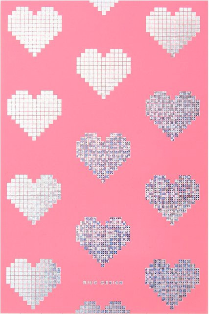 Rico Design Paper Poetry Notizblock Herzen B: 15 cm, H: 10 cm - Bild 1