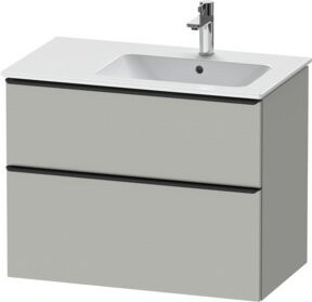 Duravit Waschtischunterschrank D-Neo in Schwarz und Grau, matt, B: 81,0 cm, T: 46,2 cm, H: 62,5 cm - Bild 1