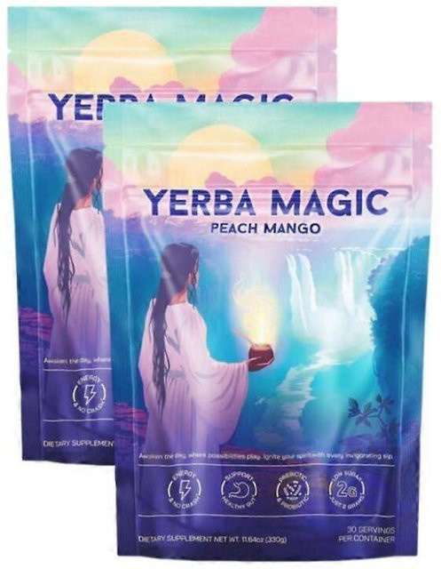 Yerba Magics Mate Instant-Getränkepulver, Pfirsich, 2 x 60 g - Bild 1