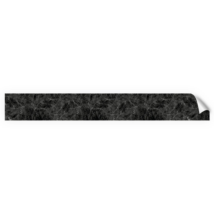 Myspotti Küchenrückwandfolie Marmor Black in Steinoptik selbstklebend B: 450 cm, H: 60 cm - Bild 2