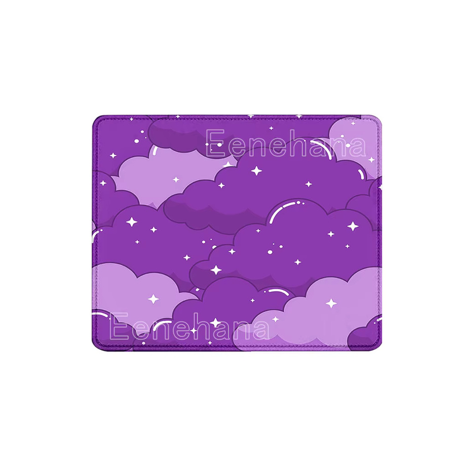 Eenehana Mauspad mit Wolken im Kawaii-Cartoon-Design, Schreibtischunterlage aus Gummi mit HD-Druck, B/B: 45 x 40 cm - Bild 4